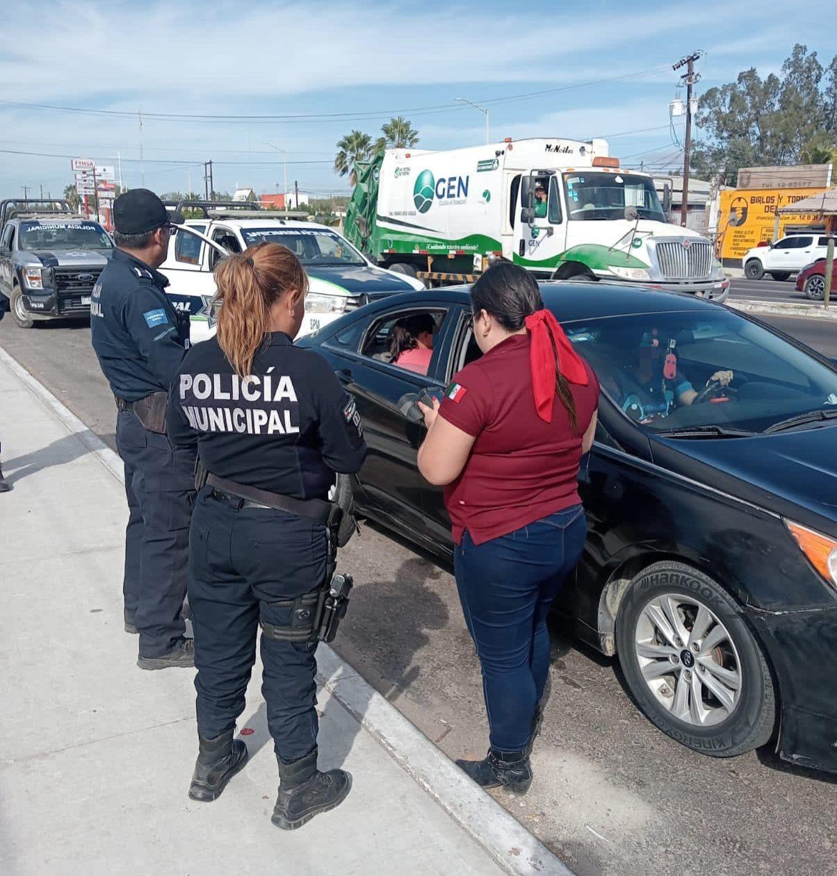 Detención por robo de auto. Foto: Dirección de Seguridad y Tránsito Municipal de La Paz