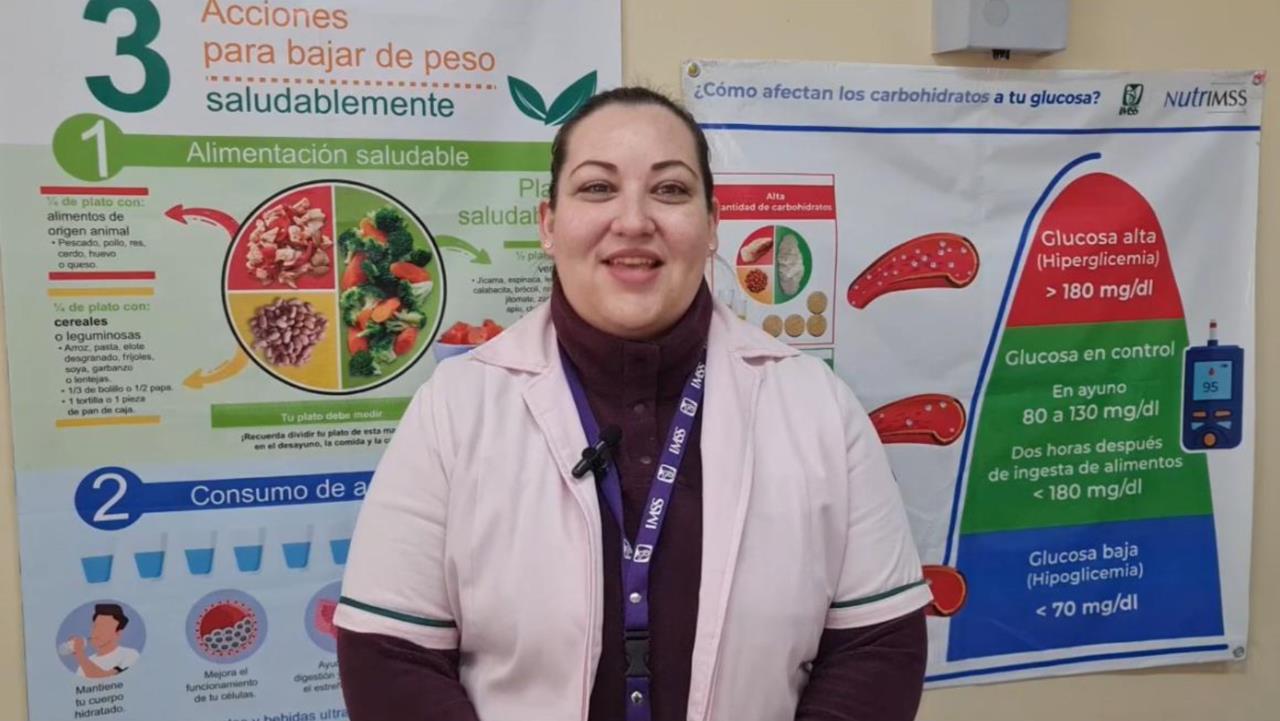 “El secreto para bajar no es dejar de comer, sino hacerlo en pequeñas cantidades / Foto: IMSS Coahuila