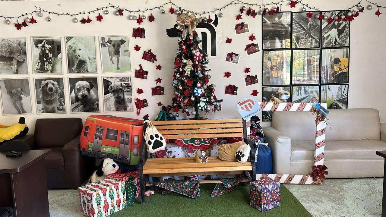 El Metro y perritos ayudan a los niños a entregar sus cartas a los Reyes Magos. Foto: Ramón Ramírez