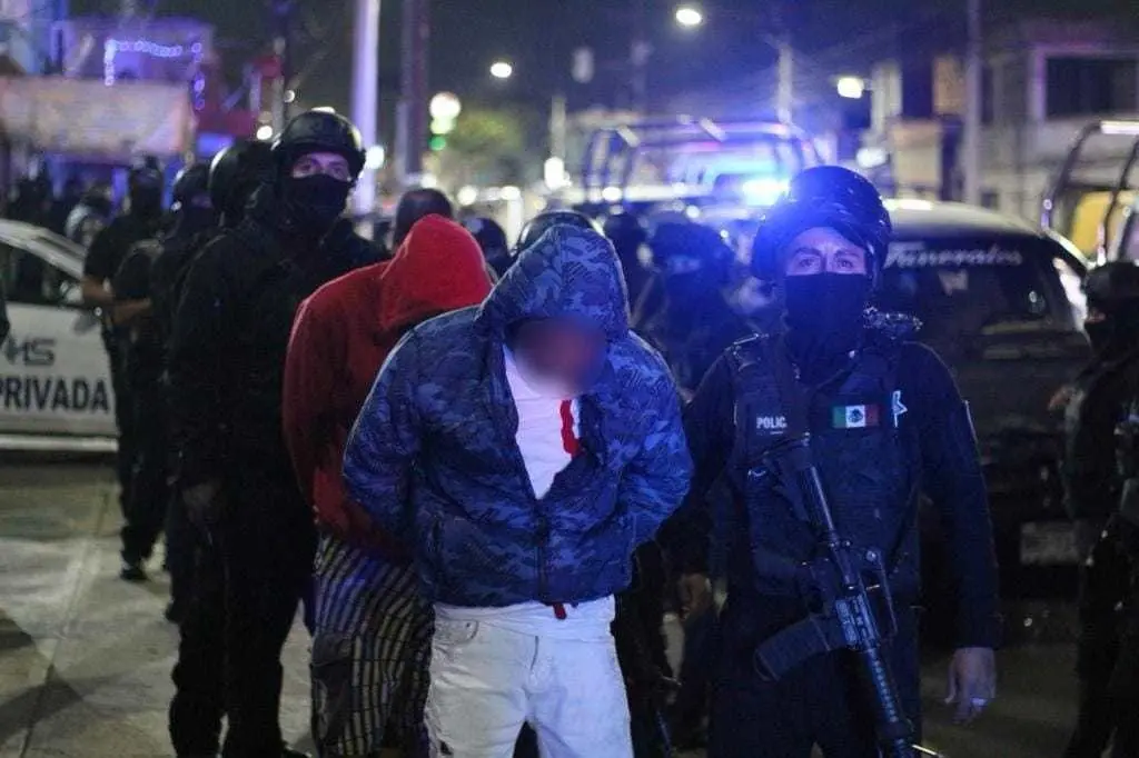 Luis Felipe N fue detenido junto con tres hombres más, era uno de los objetivos prioriotarios de las autoridades en Ecatepec, por su peligrosidad. Foto: Gob. de Ecatepec