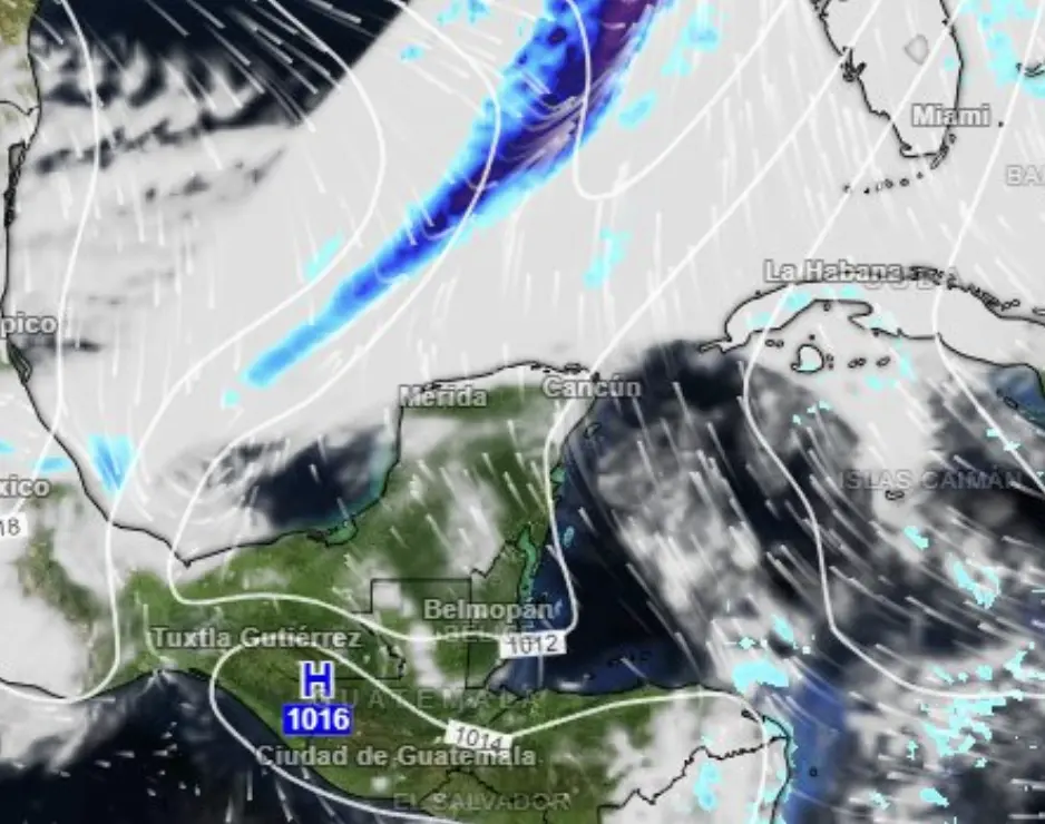 Para este martes se pronostican algunas lluvias en algunas zonas de Yucatán.- Foto de Meteorología Yucatán