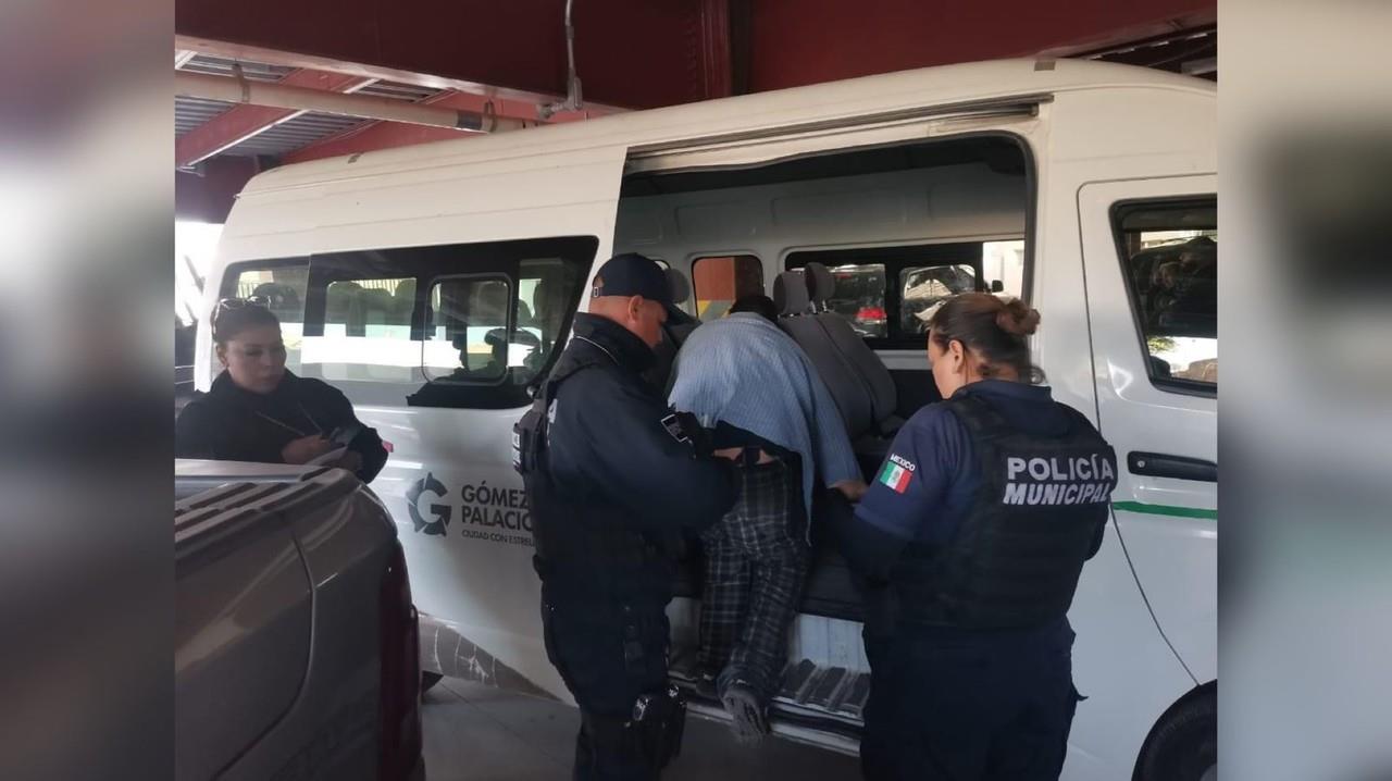 Fernando “N” fue trasladado a la ciudad de Durango para ser internado en un hospital psiquiátrico. Foto: Facebook Ayuntamiento de Gómez Palacio.