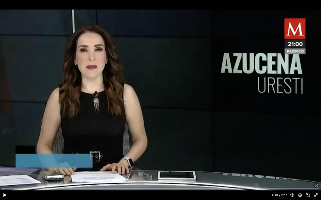 Azucena Uresti se despide de Milenio Televisión