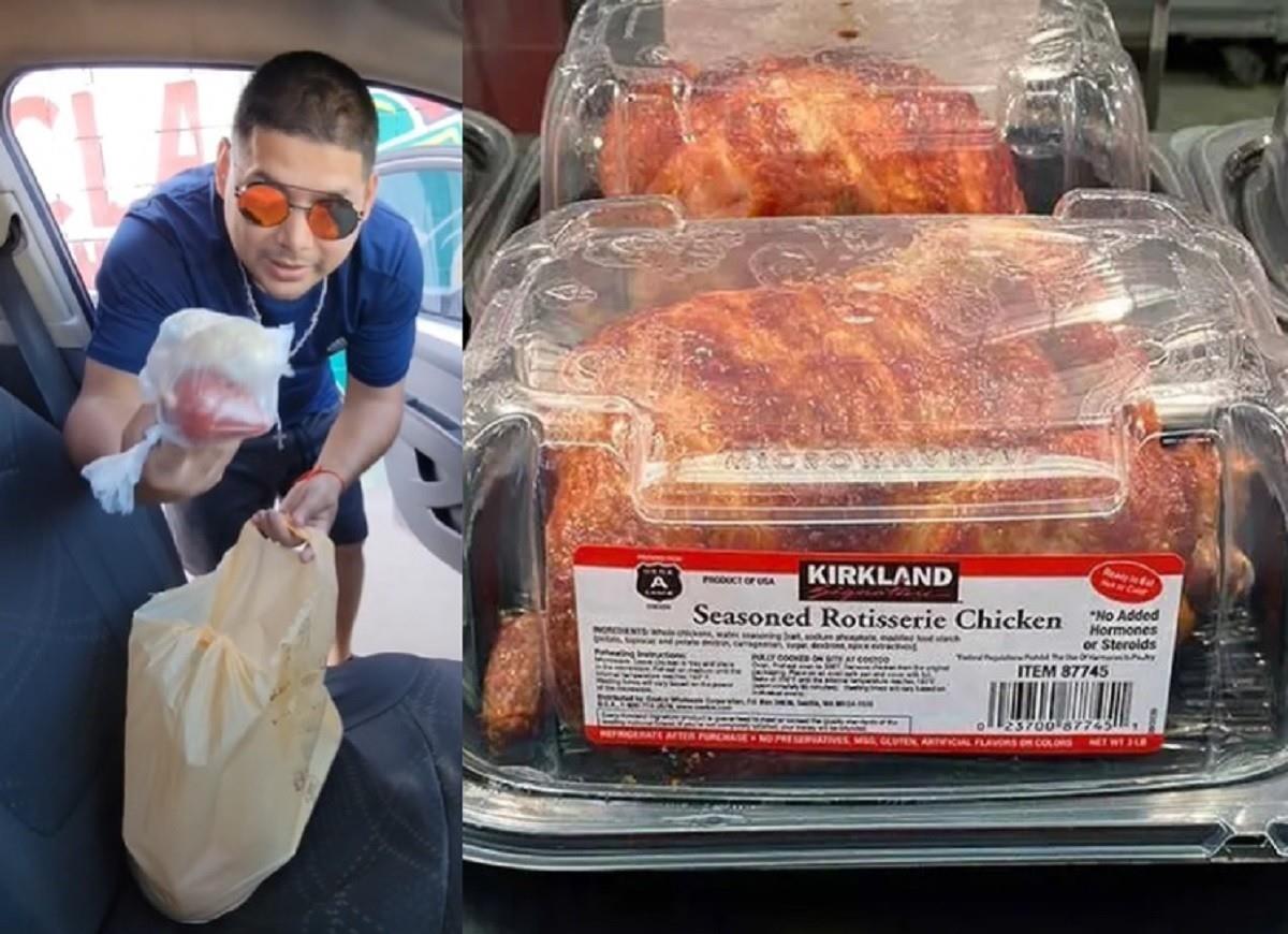 El revendedor de Costco, Jesús, ahora ofrece pollo rostizado luego que no le funcionara revender pizzas de Little Caesar. Foto: TikTok jesusamiestilo / tragonesperofinos.com