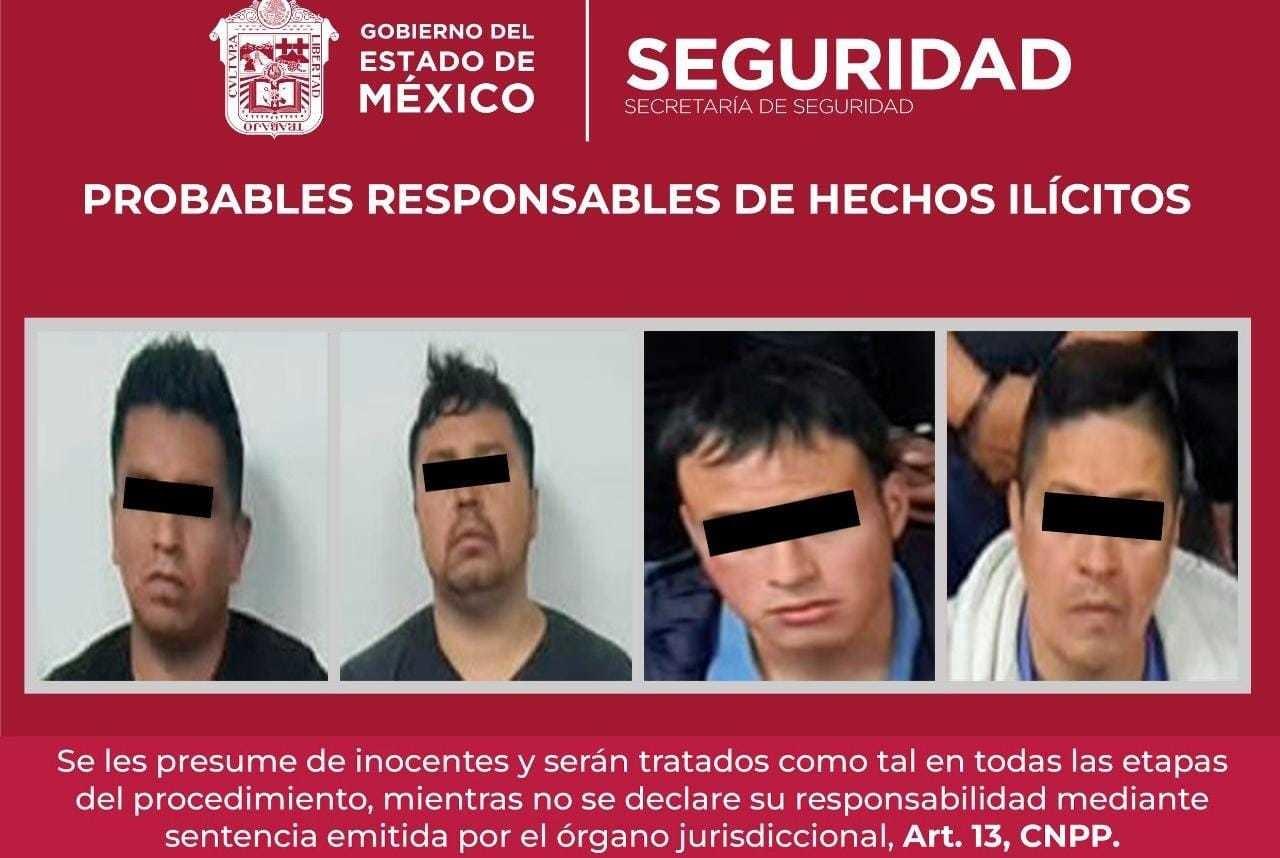 Desarticulan banda de extorsionadores y homicidas en Tlalnepantla. Foto: @SS_Edomex