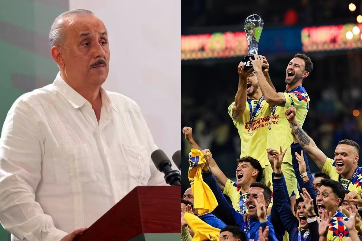 El mandatario tabasqueño no tiene en el mejor concepto al equipo campeón del futbol mexicano. Foto: Presidencia / Instagram: @ClubAmerica