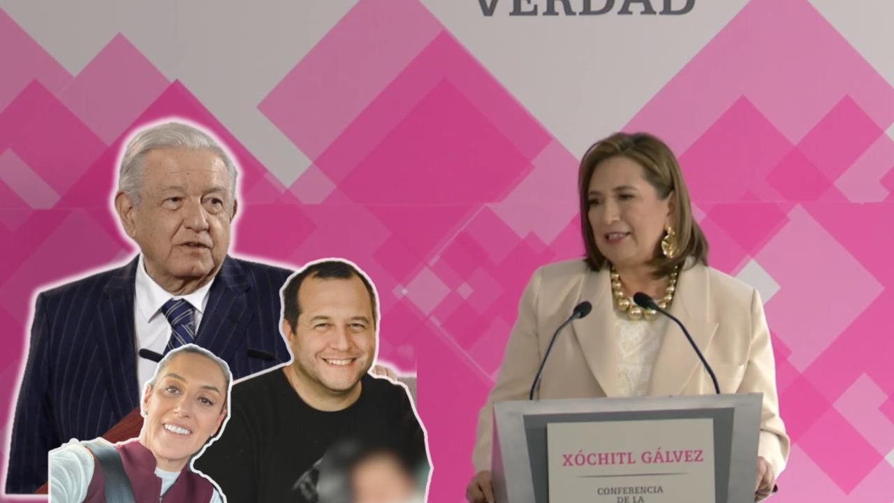 Xóchitl Gálvez critica a AMLO, al proyecto 4T, a sus hijos y a Sheinbaum. Foto: Especial