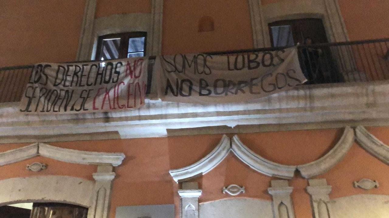 Manifestación de estudiantes. Fotografía de redes.