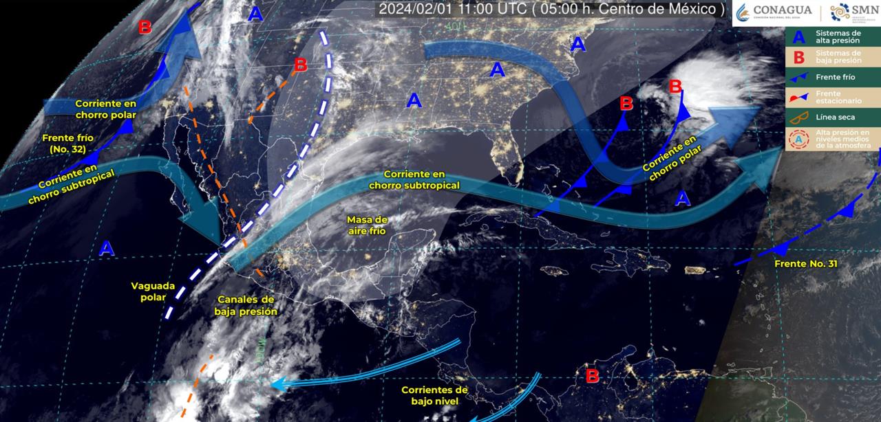 Imagen de satélite. Foto: CONAGUA