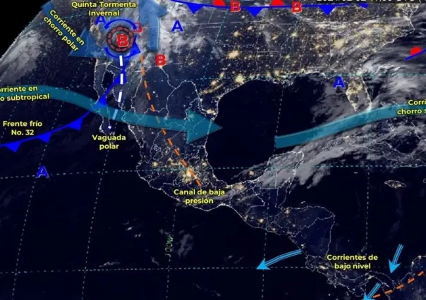 Alertan de un nuevo frente frío en Yucatán con vientos de hasta 90 km/h