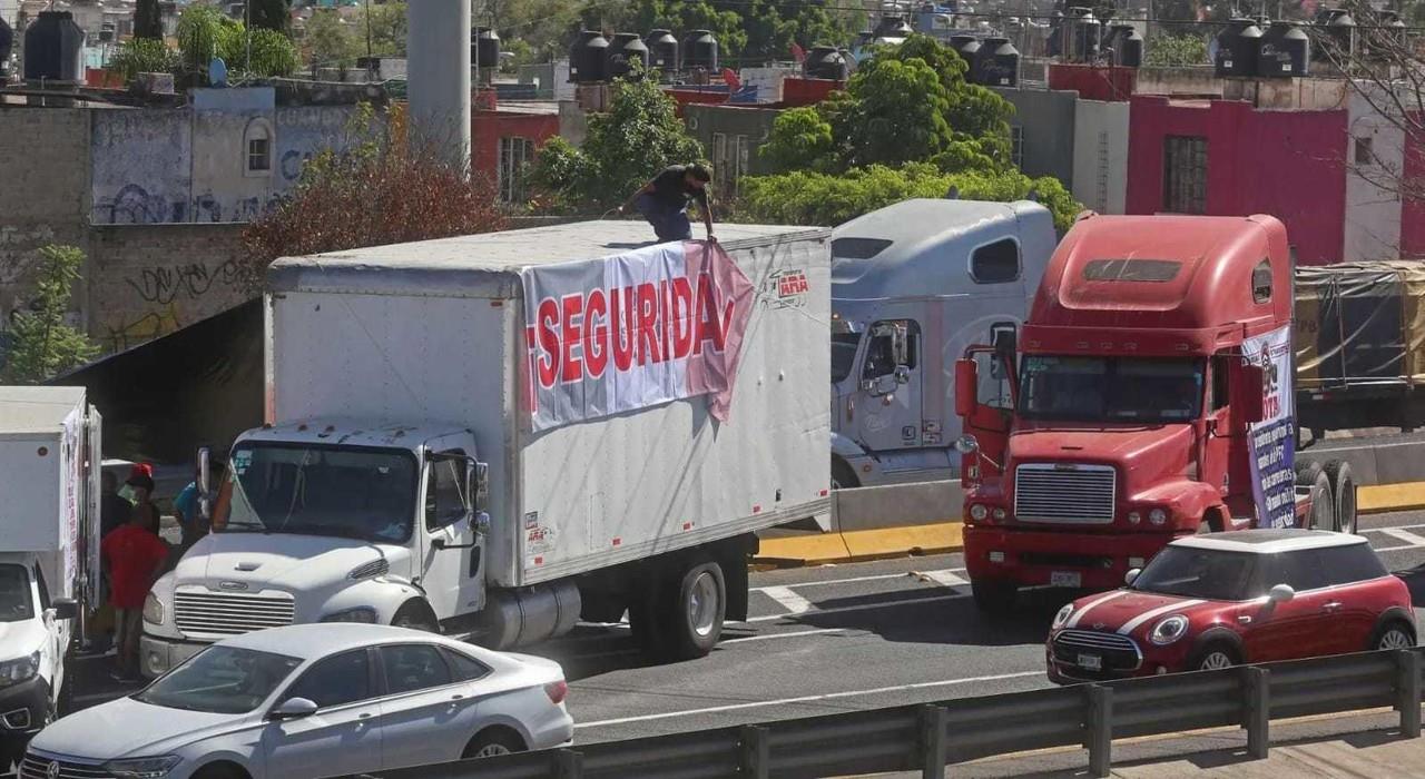 Vías afectadas en Edoméx por paro nacional de transportistas el 5 de febrero. Foto: Guardia Nacional Carreteras