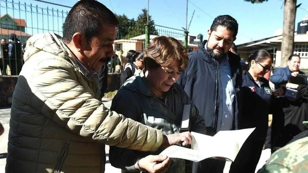 Delfina Gómez rehabilita espacios recreativos y fortalece la seguridad en Texcaltitlán. Foto: @Delfina Gómez