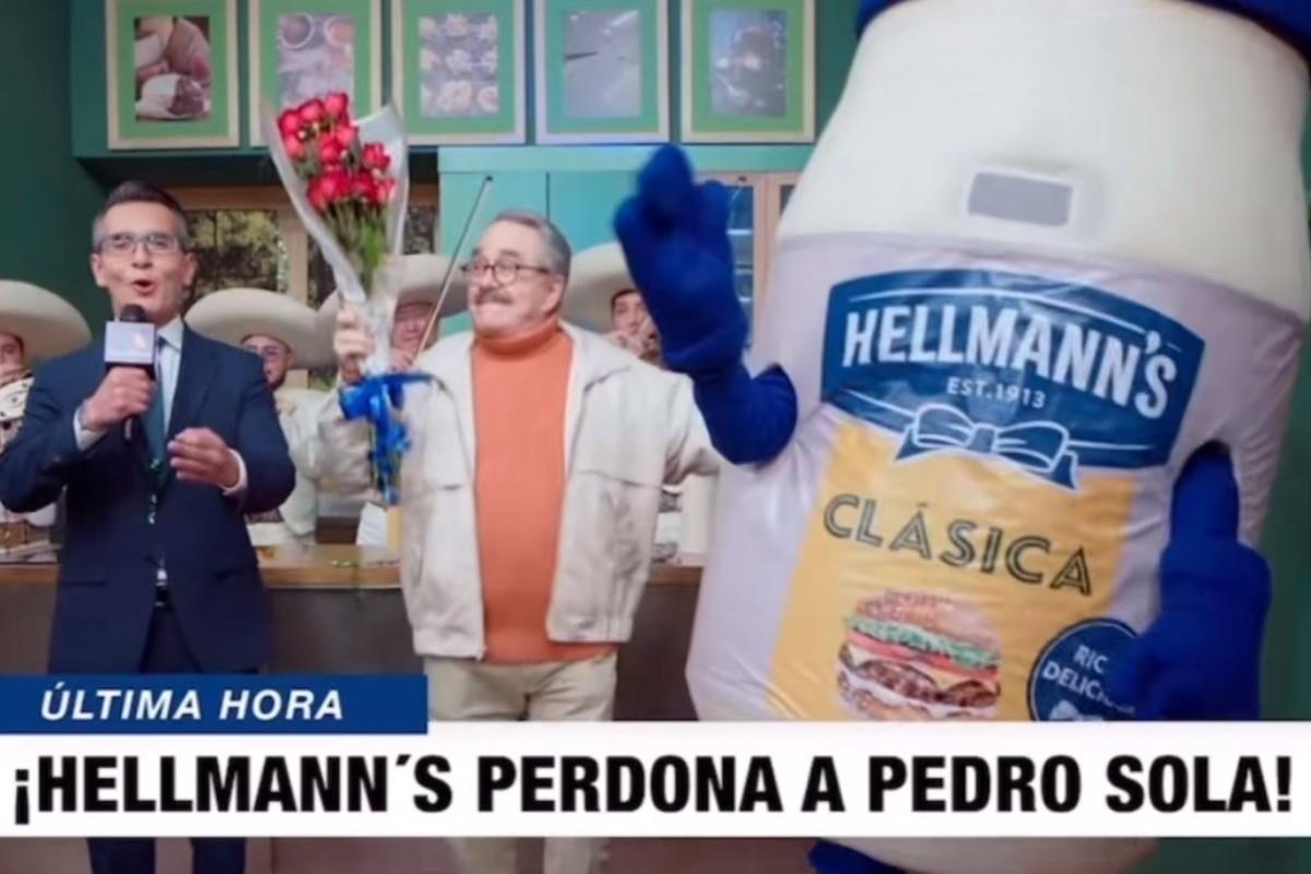 Pedro Sola en comercial de Hellman´s Foto: X(Twitter) @JossDuard