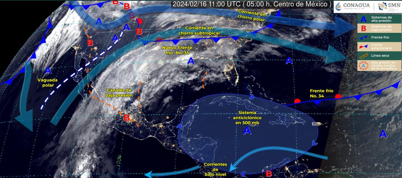 Imagen de satélite. Foto: CONAGUA