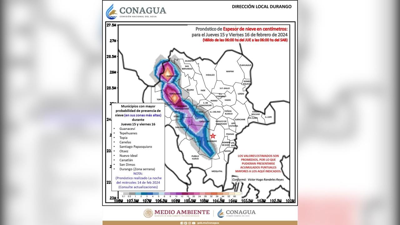 Se pronostican lluvias durante todo el fin de semana. Foto: Conagua.