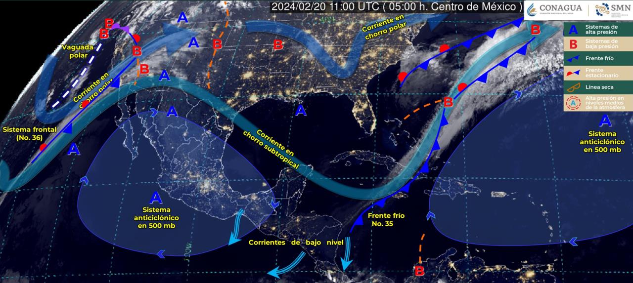 Imagen de satélite. Foto: CONAGUA