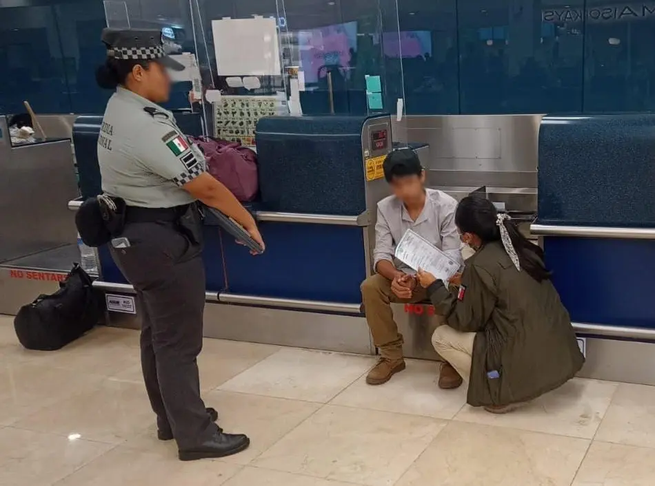 Guardia Nacional en el aeropuerto. Foto referencia: Guardia Nacional