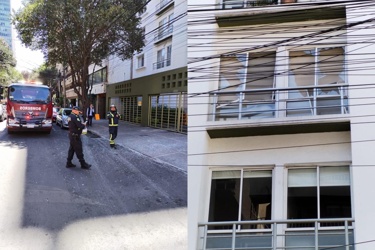 Por acumulación de gas explota estufa en departamento de la Cuauhtémoc. Foto: Ramón Ramírez