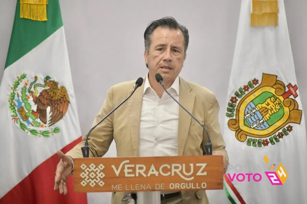 Cuitláhuac García Jiménez, gobernador de Veracruz, rechaza que reos voten Foto: Rosalida Morales