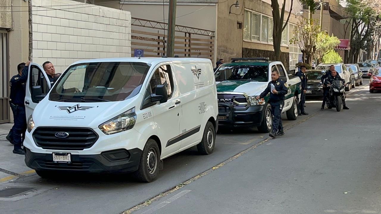 Sujetos armados roban camioneta transportadora de valores en Benito Juárez. Foto y video: Ramón Ramírez