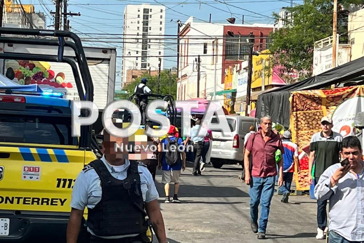 Capturan a 2 en balacera en centro de Monterrey. Foto: Raymundo Elizalde