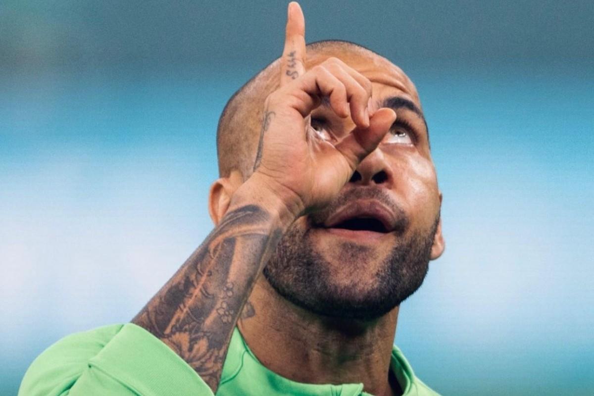 Dani Alves en el mundial de Catar 2022 Foto: Instagram @danialves