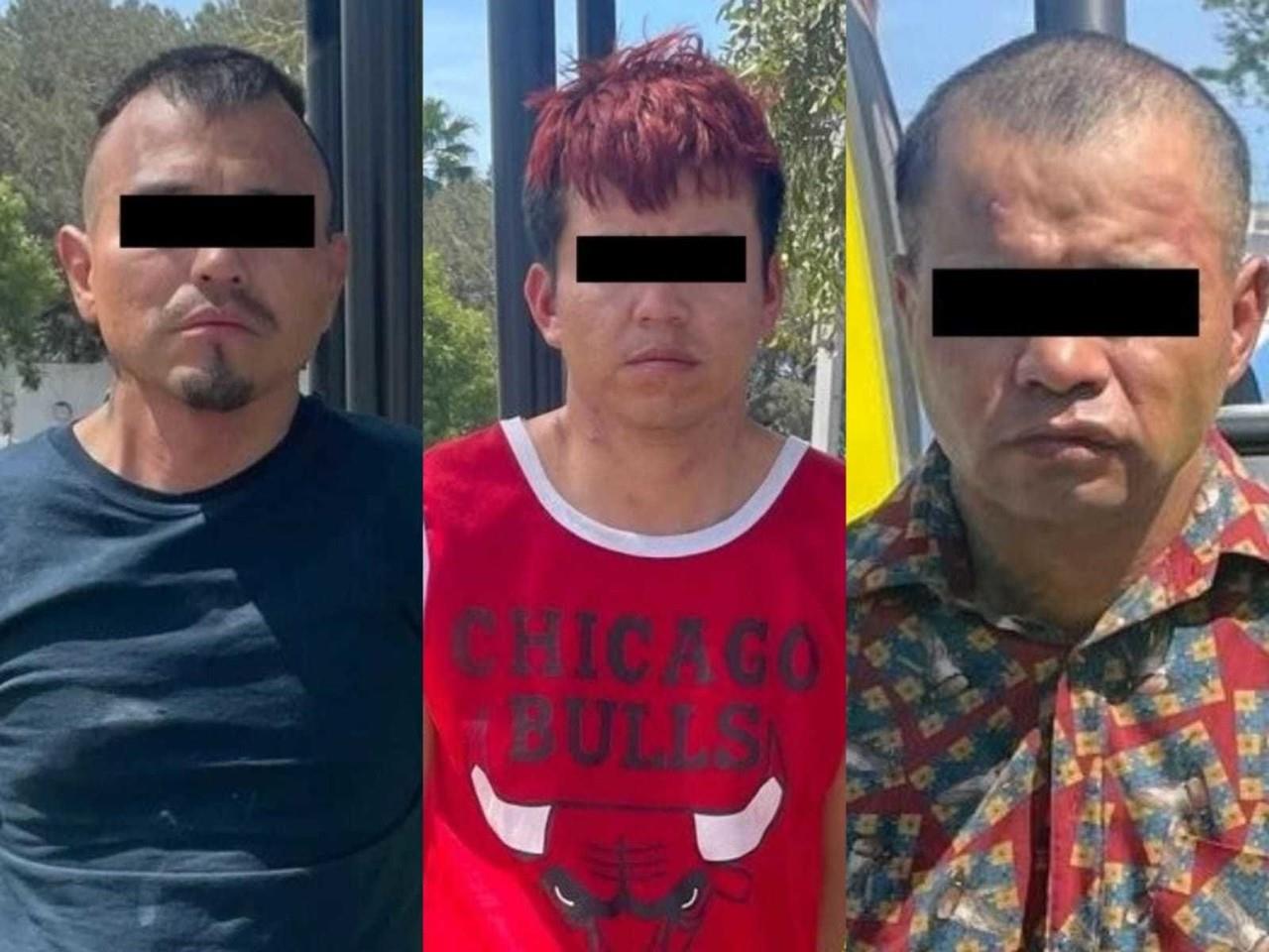 El arresto se dio luego de que empezaran a correr al ver a los elementos policiacos. Foto: Policía de Monterrey.