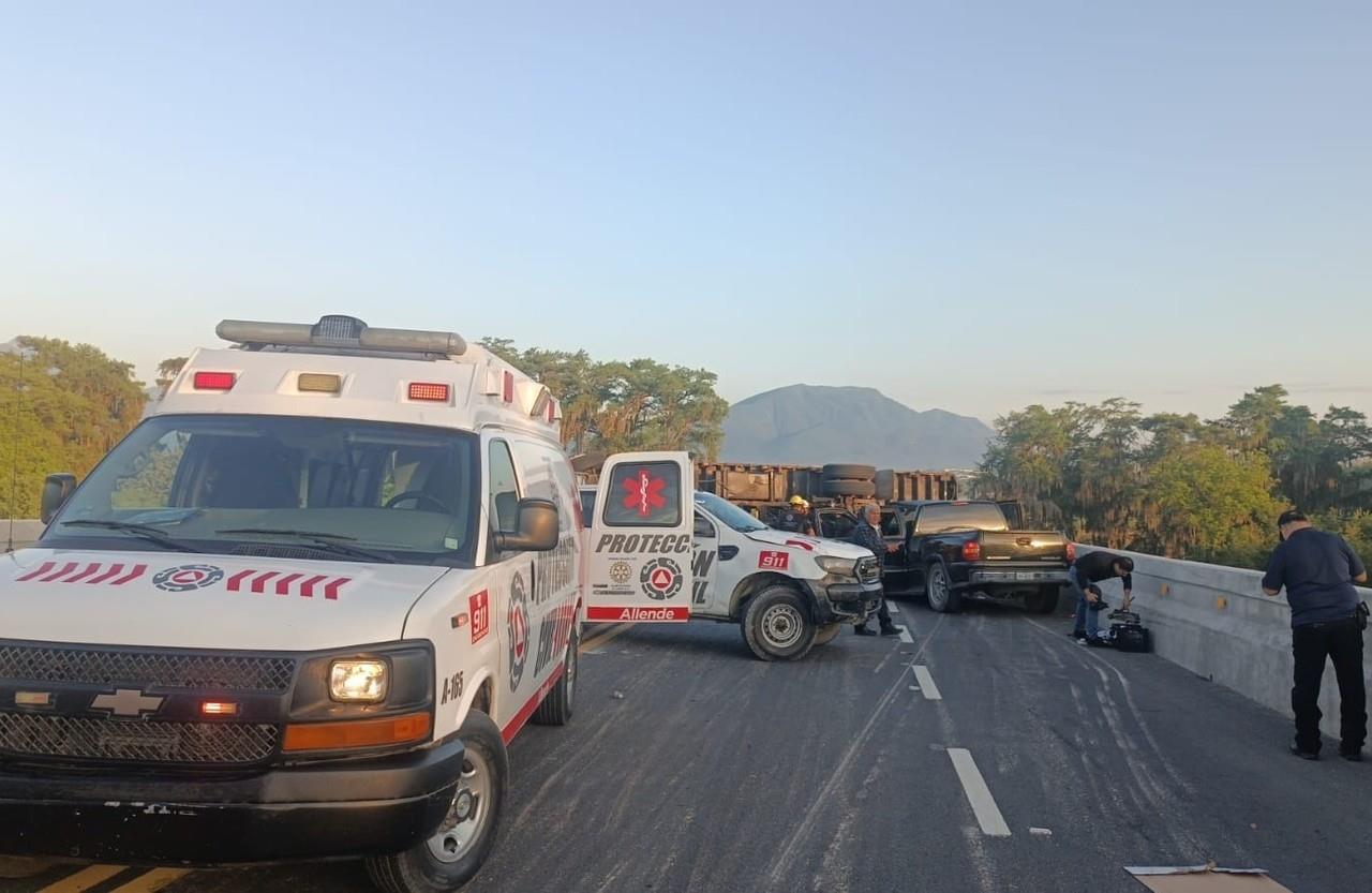 El accidente vial se registró en el periférico a la altura del Cerrito. Foto: Redes Sociales.