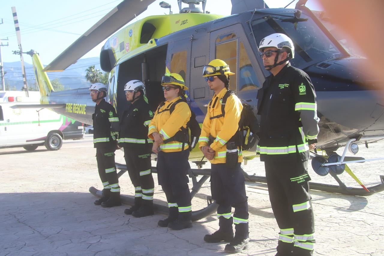 Protección Civil de García se dice listo para atender emergencias, esperan saldo blanco. Foto: Municipio de García