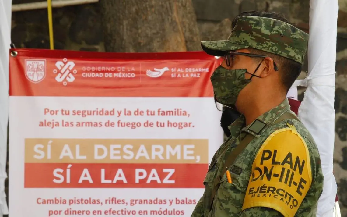 Con Sí al Desarme, Sí a la Paz, puedes recibir hasta 20 mil pesos por tu arma.         Foto: Especial