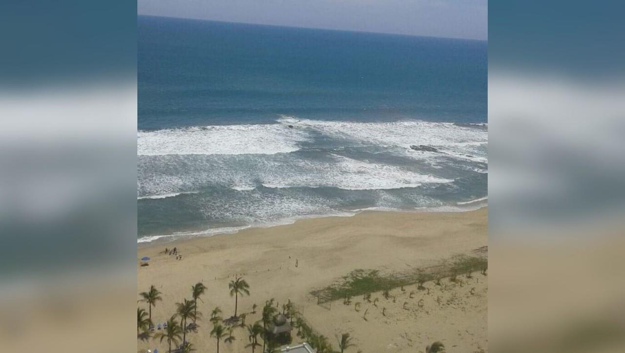 La playa de Mazatlán vista desde lo alto del hotel Riu. Foto: Alejandro Ávila.