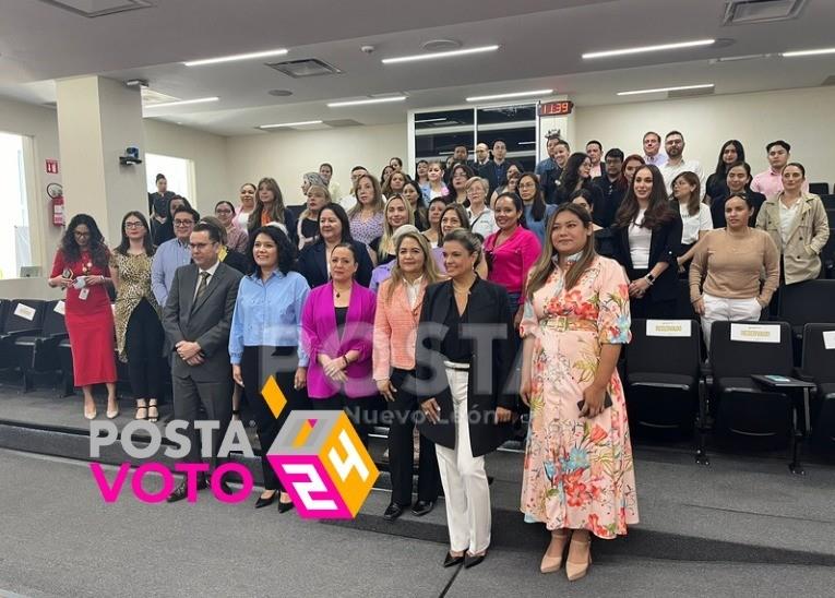 La consejera presidenta del IEEPC, Beatriz Camacho aseguró que la apertura de dicho módulo representa un paso hacia adelante. Foto: Cynthia Pardo.