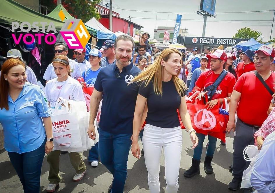 Adrián de la Garza Santos, aspirante a la alcaldía de Monterrey habló sobre su proyecto en la salud. Foto. Cortesía