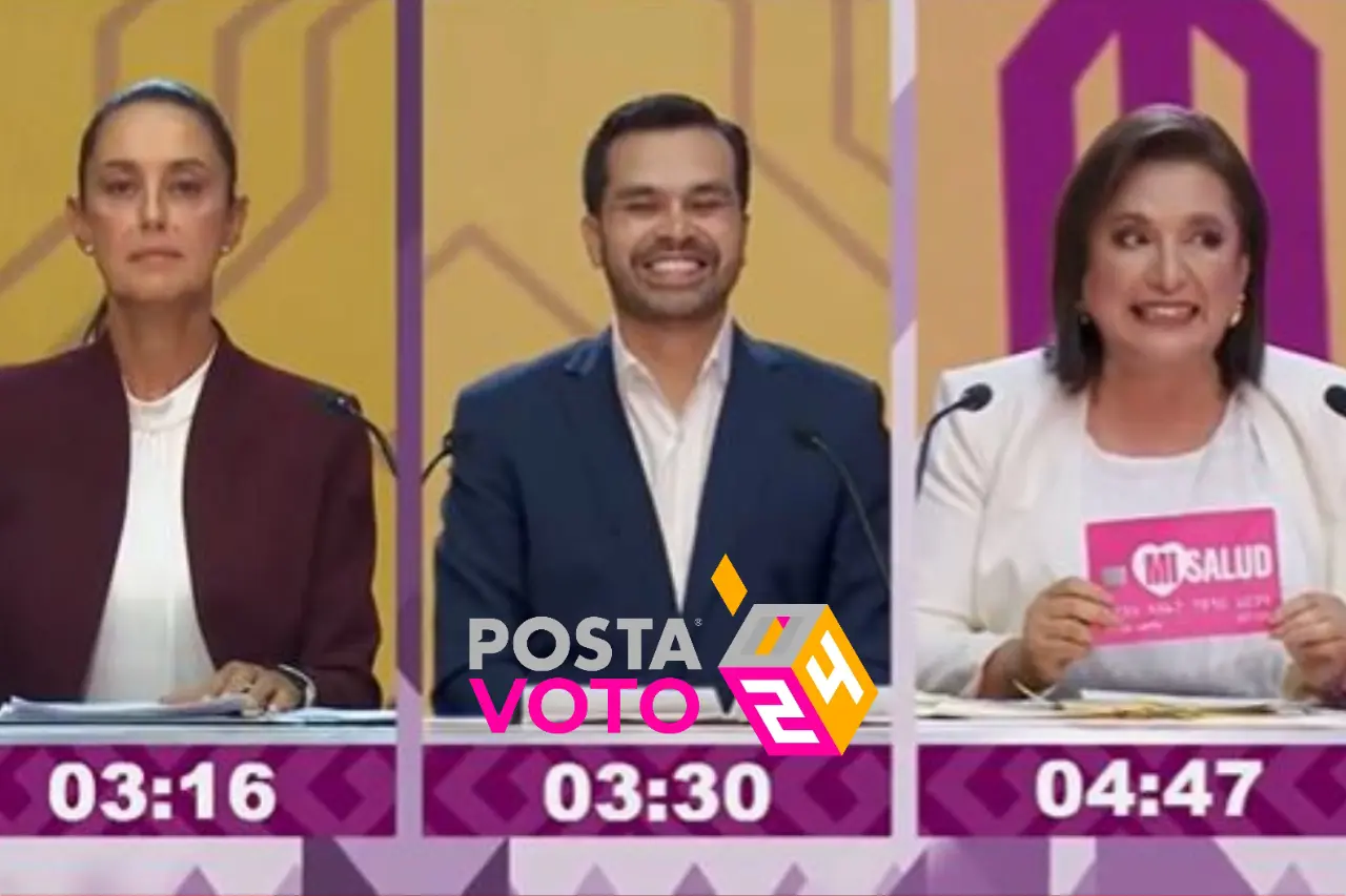 El primer debate presidencial entre los candidatos Xóchitl Gálvez, Claudia Sheinbaum y Jorge Máynez, marcó el inicio de las confrontaciones políticas en busca de la presidencia. Foto: Especial