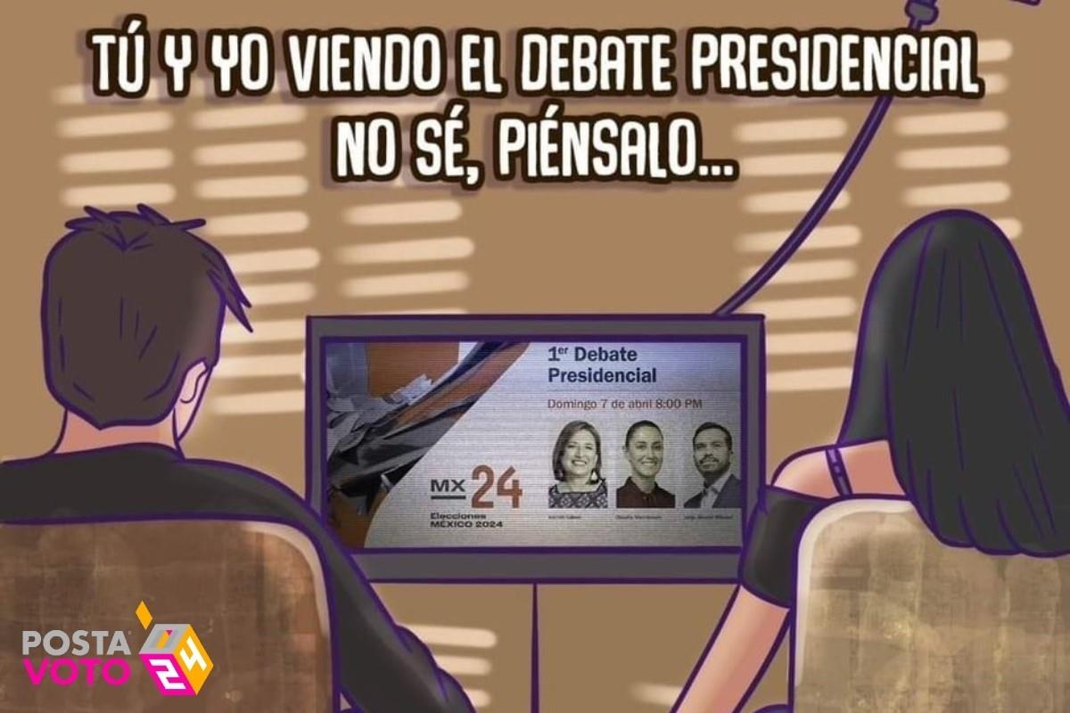 Los mejores memes sobre el debate presidencial han comenzado a circular Foto: X(Twitter) @PartidoMorenaMx