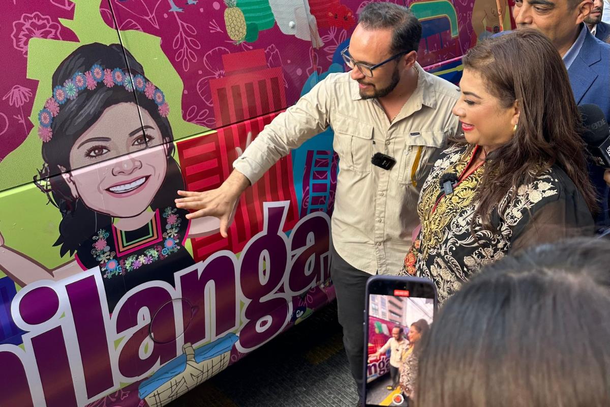 Presentan la ChilangaVan, proyecto ciudadano para la campaña de Clara Brugada.     Foto: @hector_ochoa_m