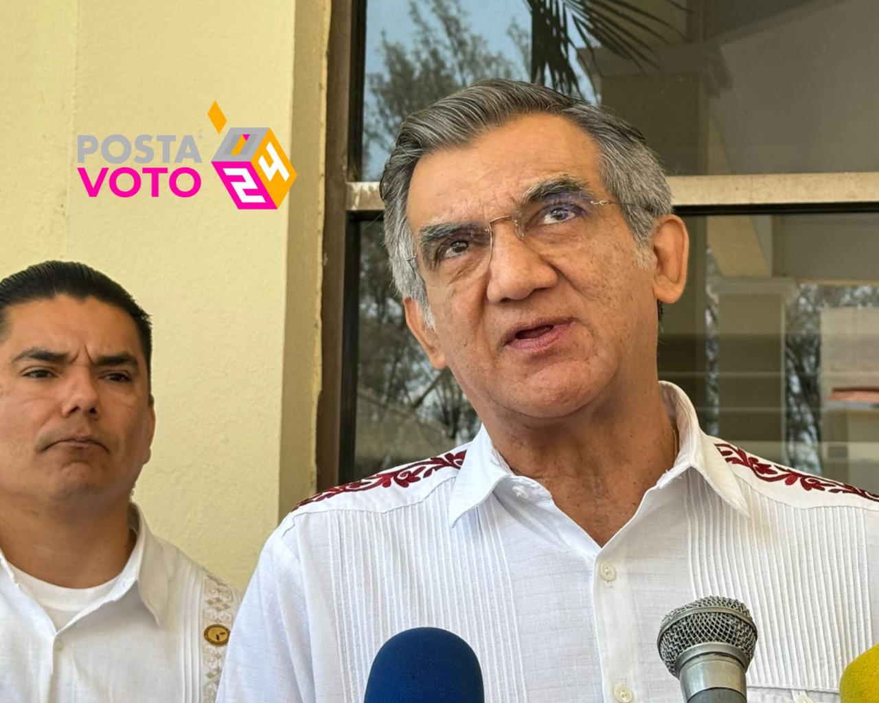 Américo Villarreal Anaya rechazó que existan amenazas a los candidatos en el proceso electoral. Foto: Axel Hassel