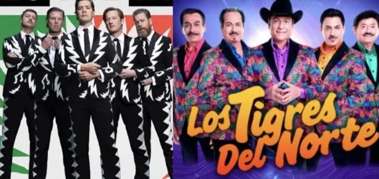 Los Tigres del Norte admirados por la banda The Hives  Foto: Facebook