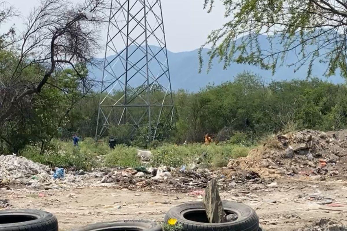 Los restos humanos fueron hallados en un lote baldío. Foto: Facebook Periódico La Última Palabra