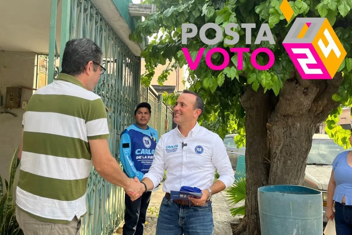 El candidato de la coalición Fuerza y Corazón por Nuevo León presentó sus propuestas a los vecinos del Distrito 10. Foto: Coalición Fuerza y Corazón por Nuevo León