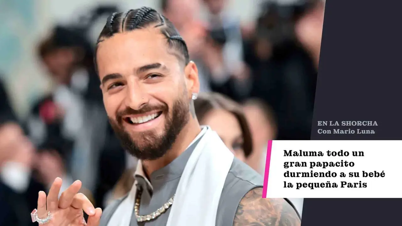 Maluma, todo un gran papacito durmiendo a su bebé, la pequeña Paris