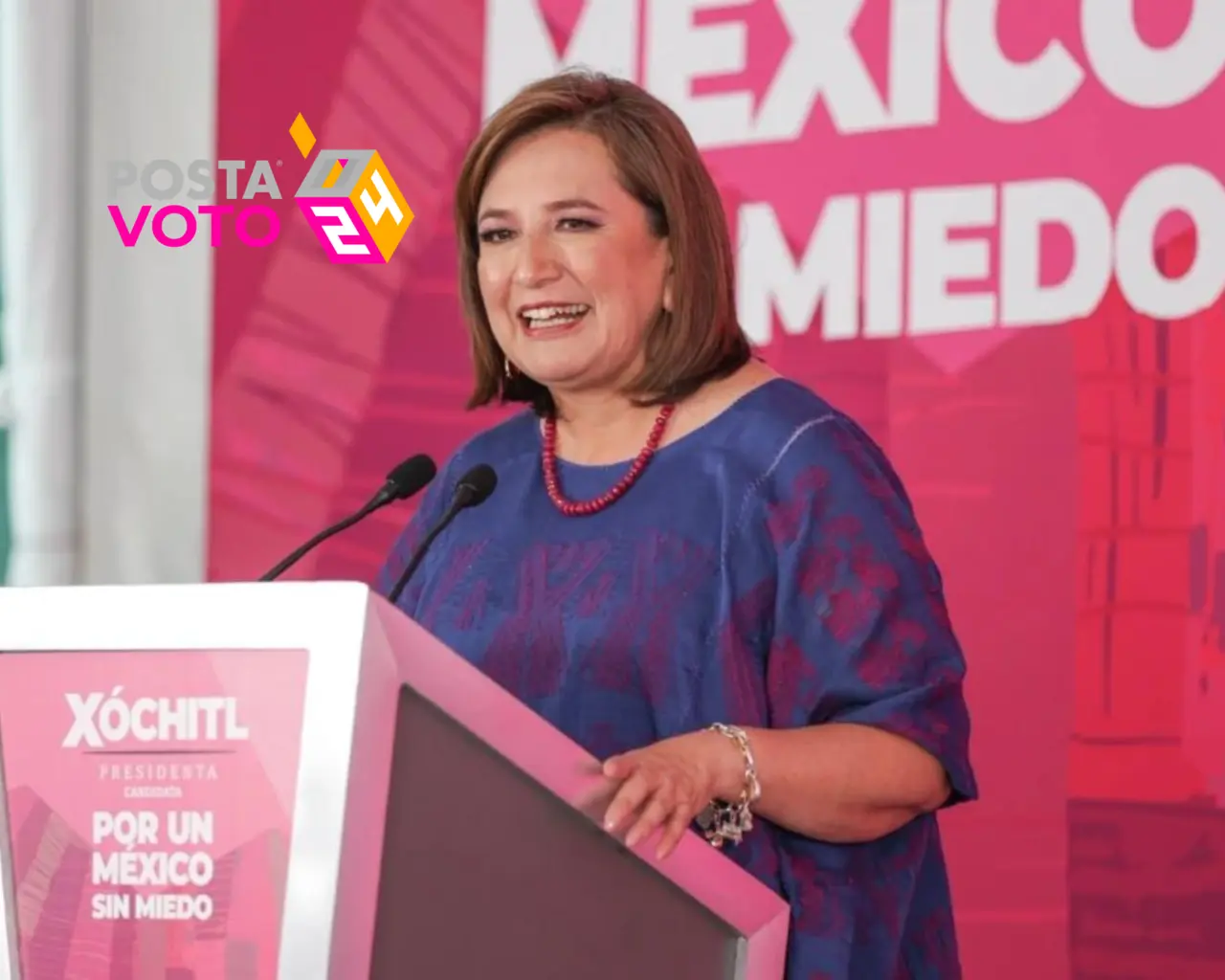 Xóchitl Gálvez, candidata de la Coalición Fuerza y Corazón por México. Foto: Archivo