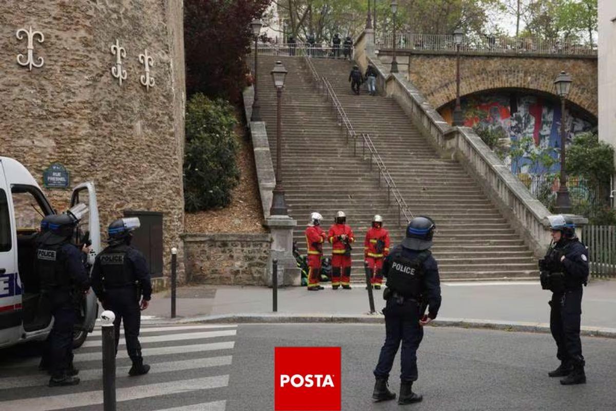 Paris ataque de presuntos explosivos. Foto tomada de: @prefpolice