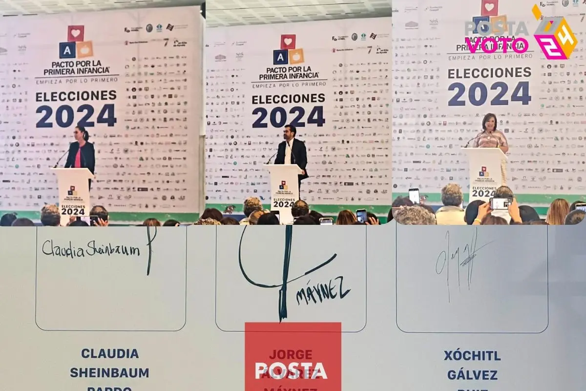 Los candidatos presidenciales se comprometen con los derechos de los niños y las niñas del país Foto: X @Pacto1aInfancia