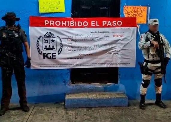 Las 27 mujeres víctimas de este hecho, se encontraban en un bar clandestino. Foto: Fiscalía General de Quintana Roo.