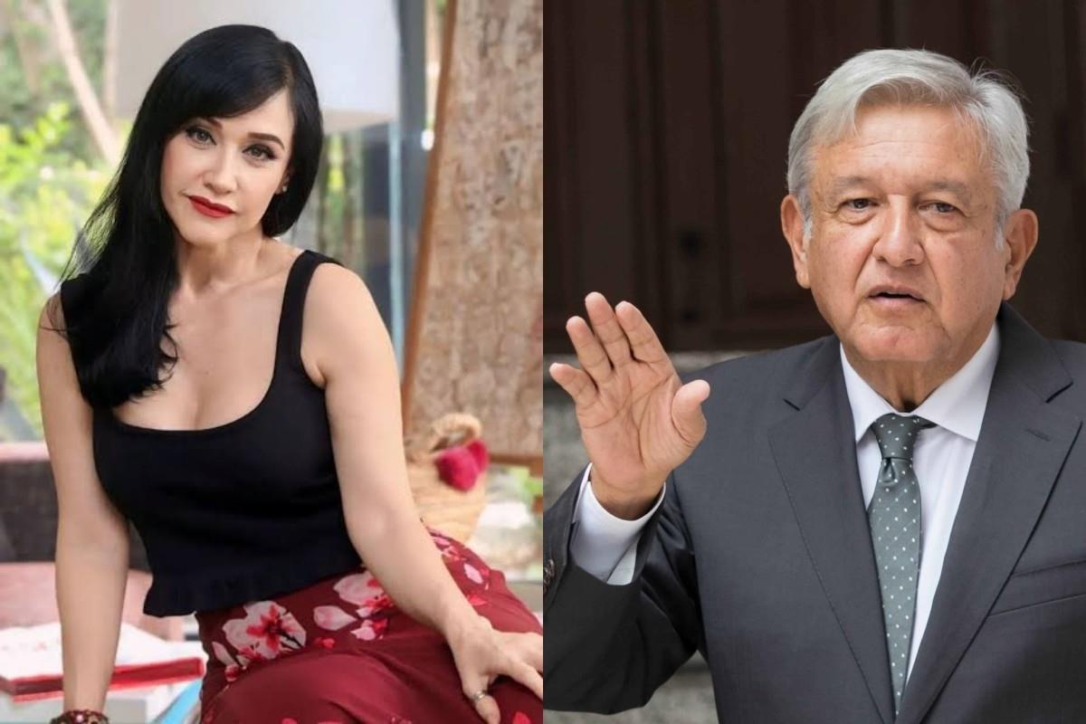 Susana Zabaleta y AMLO Foto: Especial