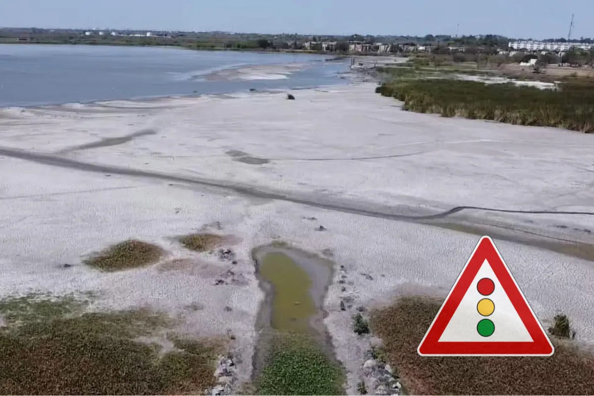 Laguna Champayán en la región sur de Tamaulipas en niveles críticos. Imagen ilustrativa.