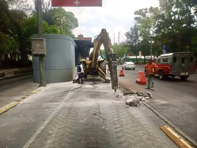 Estación GOMA de MB en construcción.      Foto: @RosarioCastroE