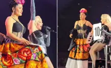 Madonna sube al escenario a Salma Hayek en su último concierto en CDMX