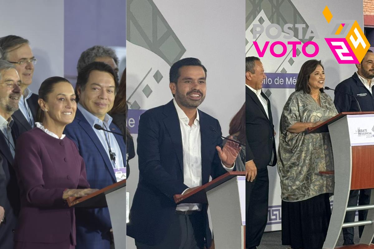 Claudia Sheinbaum, Jorge Álvarez, Xóchitl Gálvez.     Foto: Especial